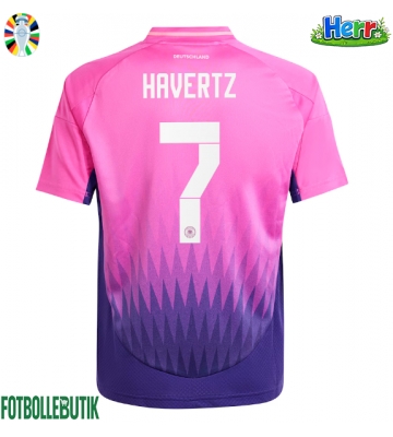 Tyskland Kai Havertz #7 Bortatröja EM 2024 Kortärmad